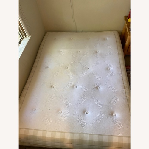Used Hästens White Queen Bed for sale on AptDeco