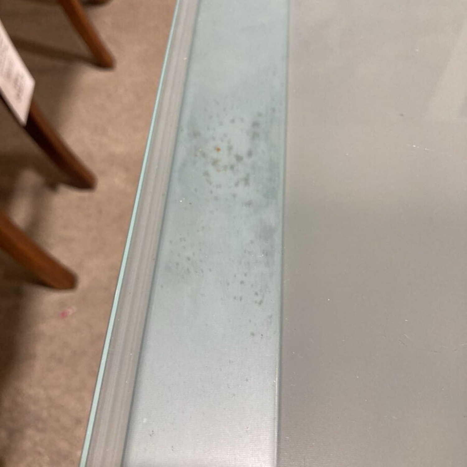 Parsons Rectangular Glass & Metal Dining Table - image-7