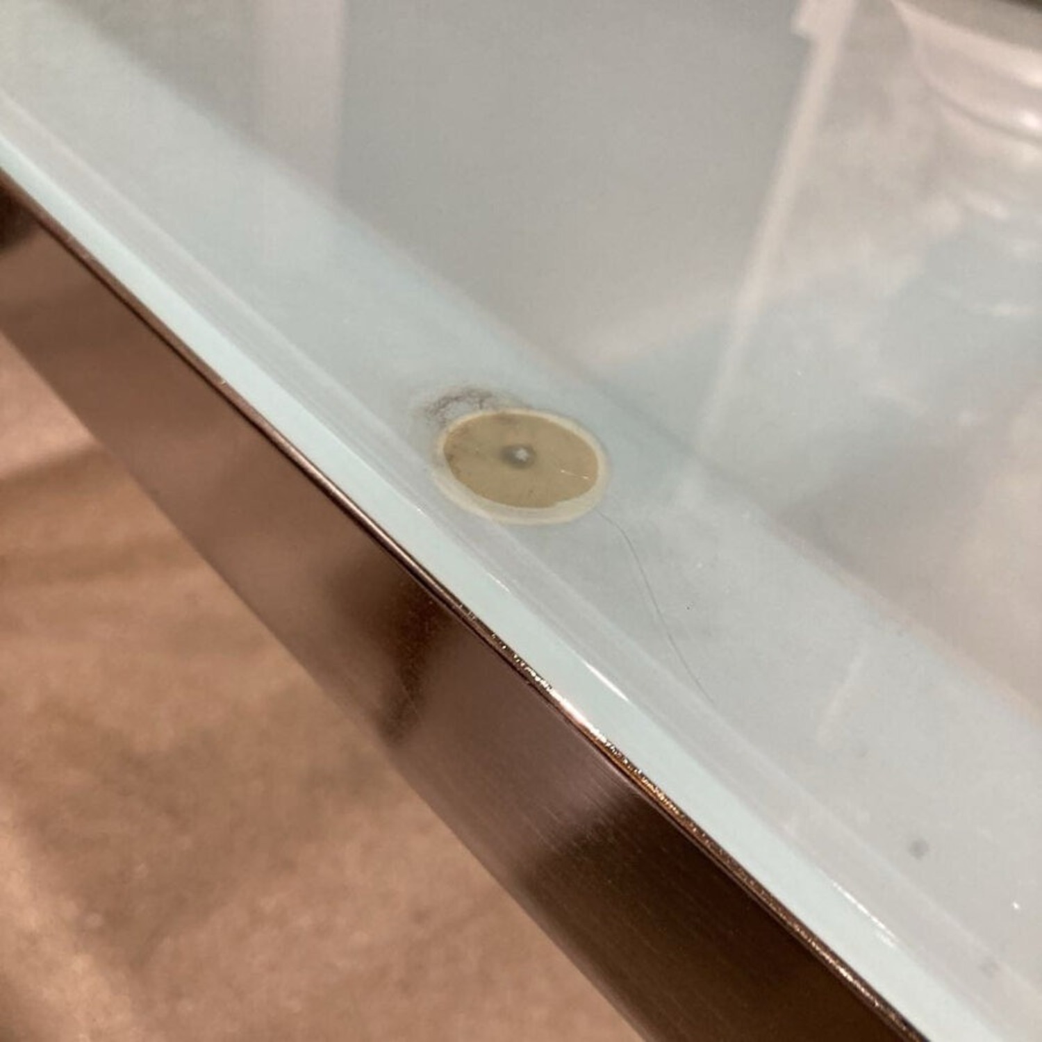 Parsons Rectangular Glass & Metal Dining Table - image-5