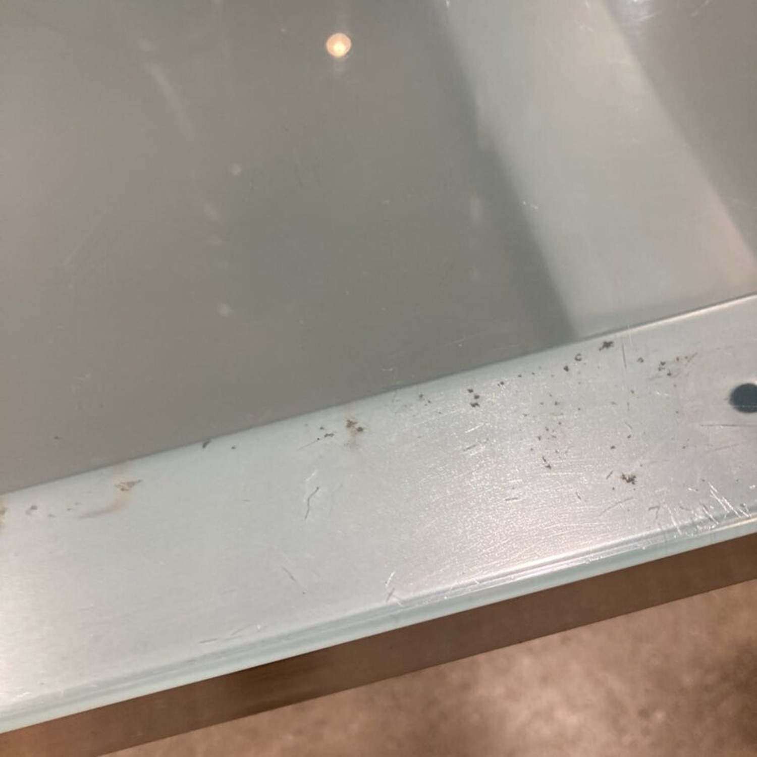 Parsons Rectangular Glass & Metal Dining Table - image-8