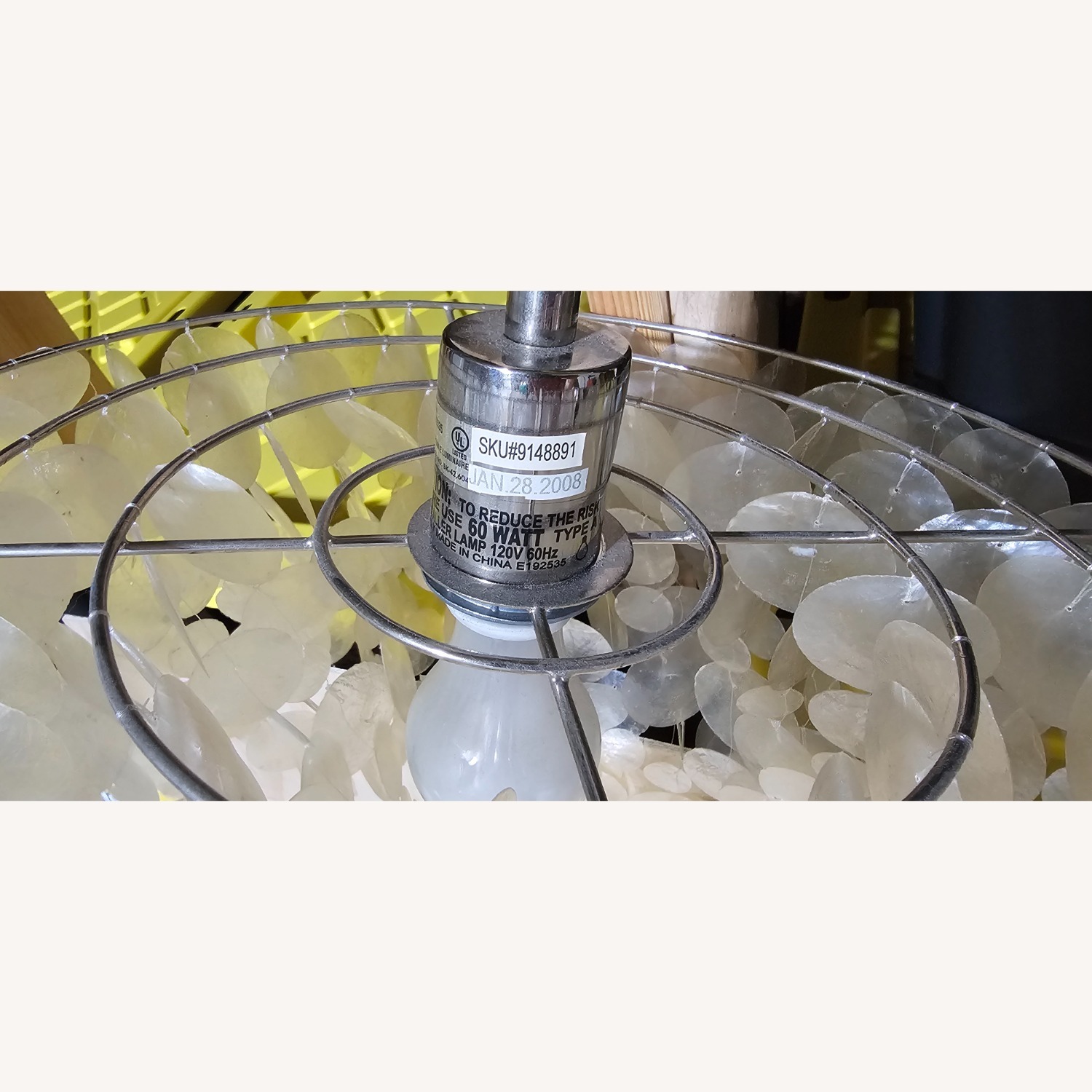 West Elm Capiz Round Chandelier - image-4