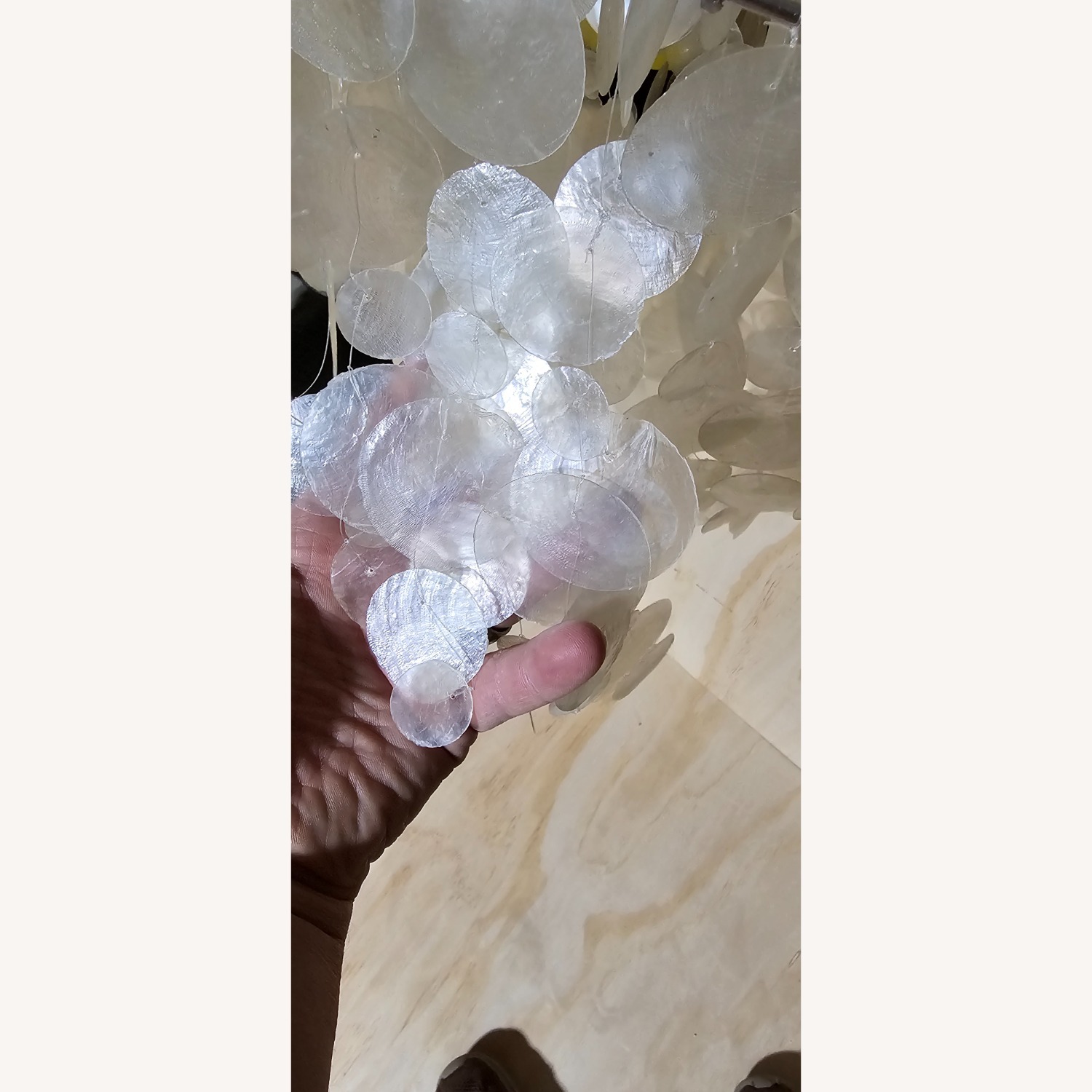 West Elm Capiz Round Chandelier - image-2