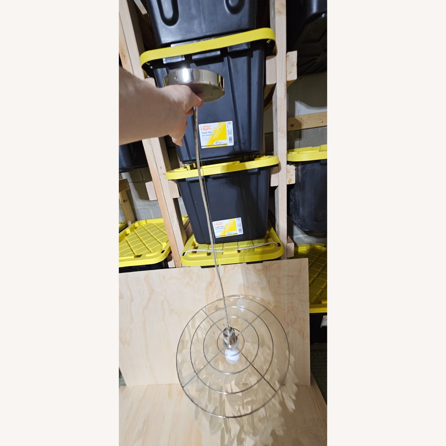 West Elm Capiz Round Chandelier - image-3