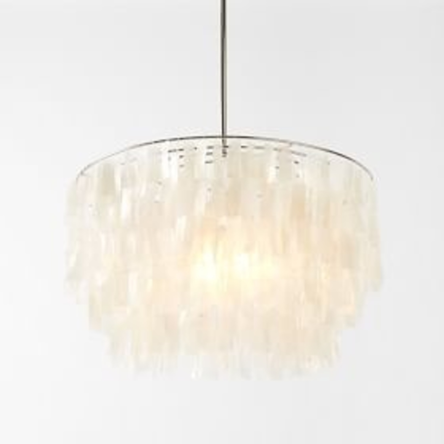 West Elm Capiz Round Chandelier - image-0