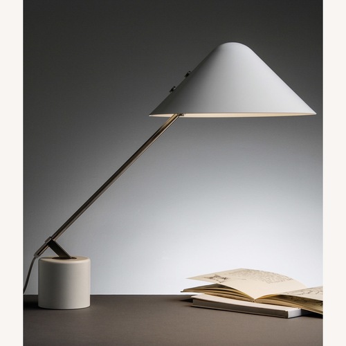 Used Vintage/Antique White Metal Table Lamps for sale on AptDeco