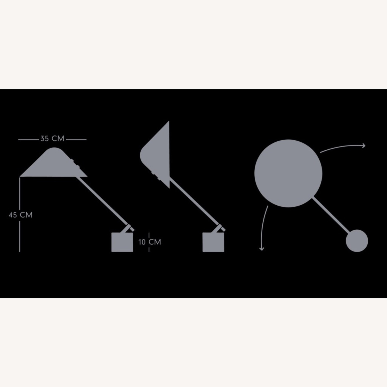 Vintage/Antique White Metal Table Lamps - image-3