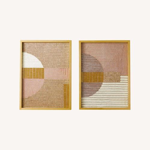 Used West Elm Pink Wall Art for sale on AptDeco