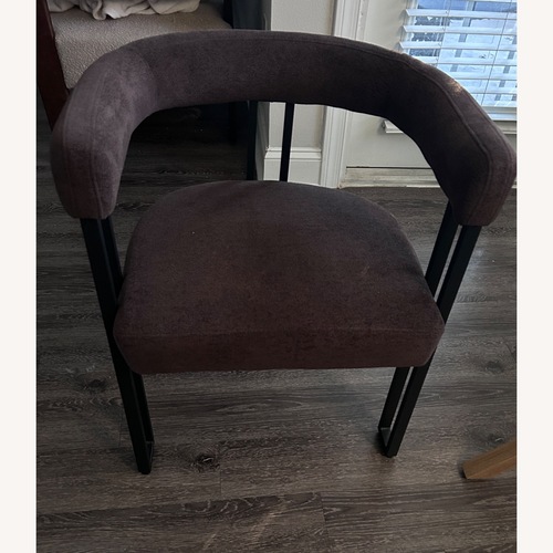 Used Wayfair Dark Brown Boucle Dining Chairs for sale on AptDeco