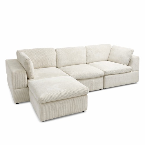 Used Wayfair Atianna 4 - Piece Corduroy Sectional for sale on AptDeco