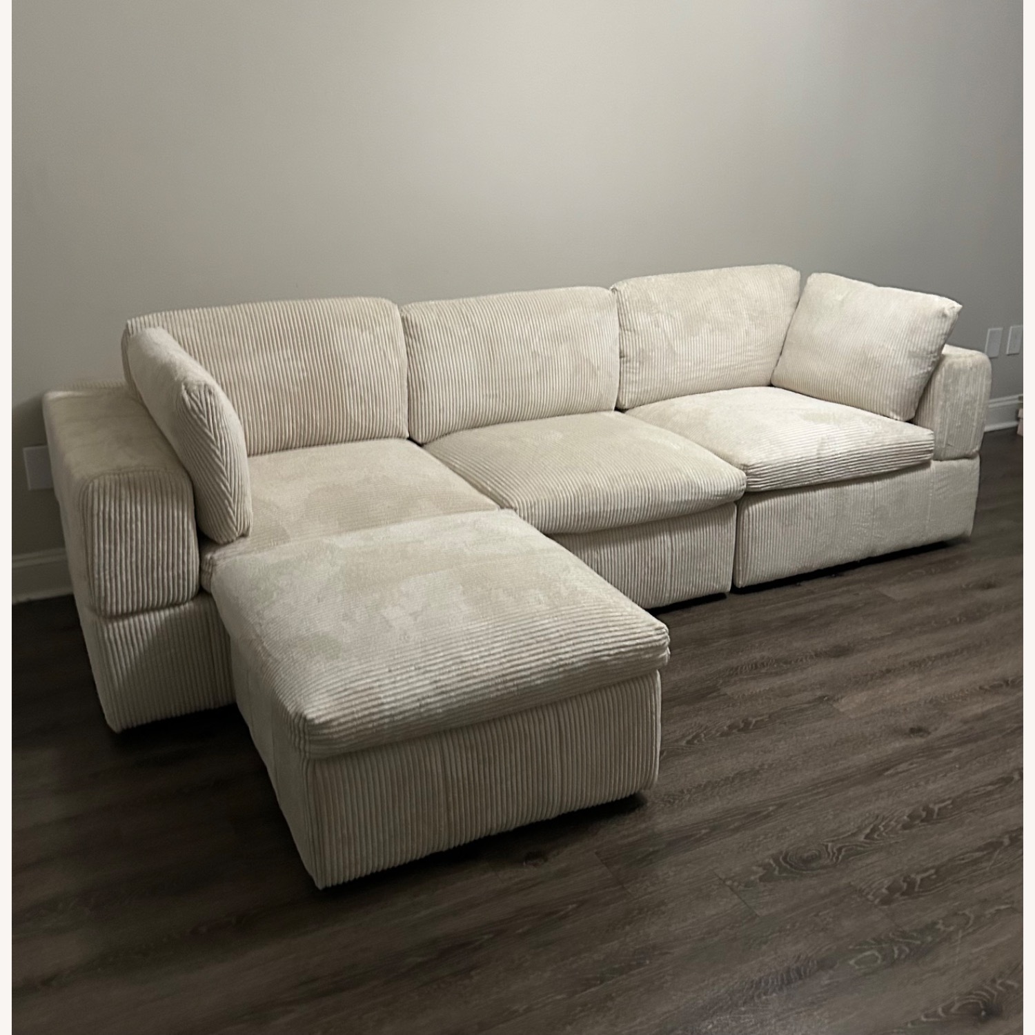 Wayfair Atianna 4 - Piece Corduroy Sectional - image-4