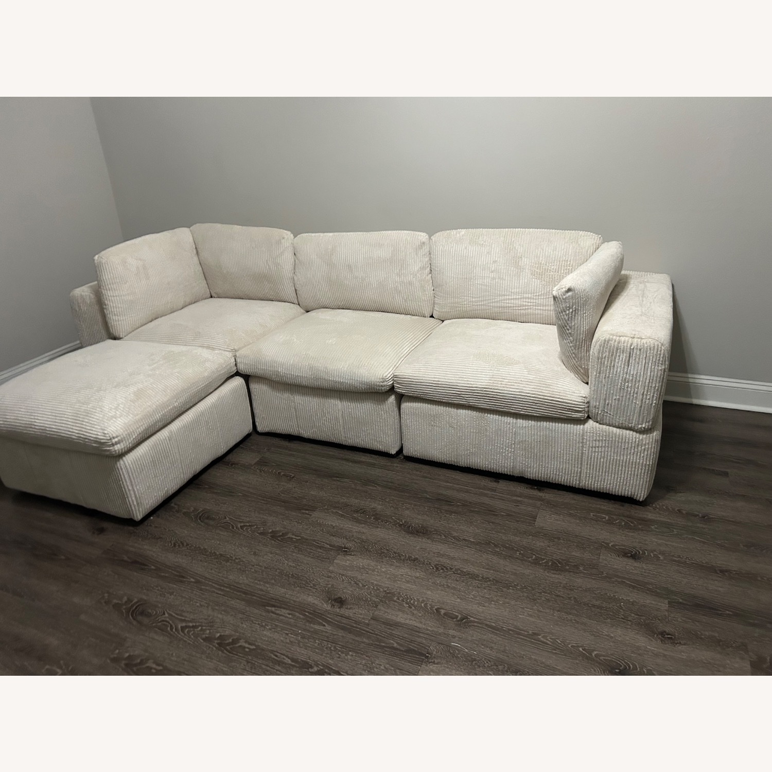 Wayfair Atianna 4 - Piece Corduroy Sectional - image-2