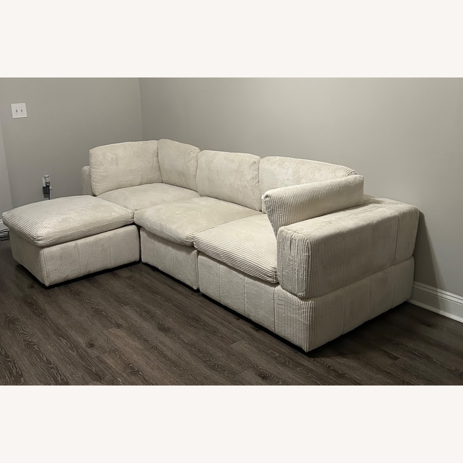 Wayfair Atianna 4 - Piece Corduroy Sectional - image-3