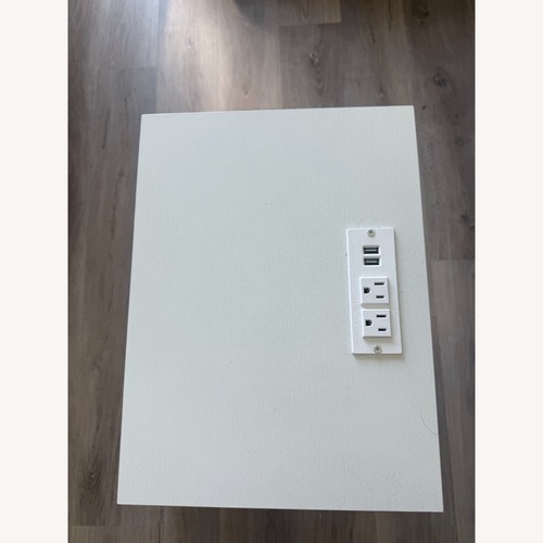 Used Nightstand White with Outlet for sale on AptDeco