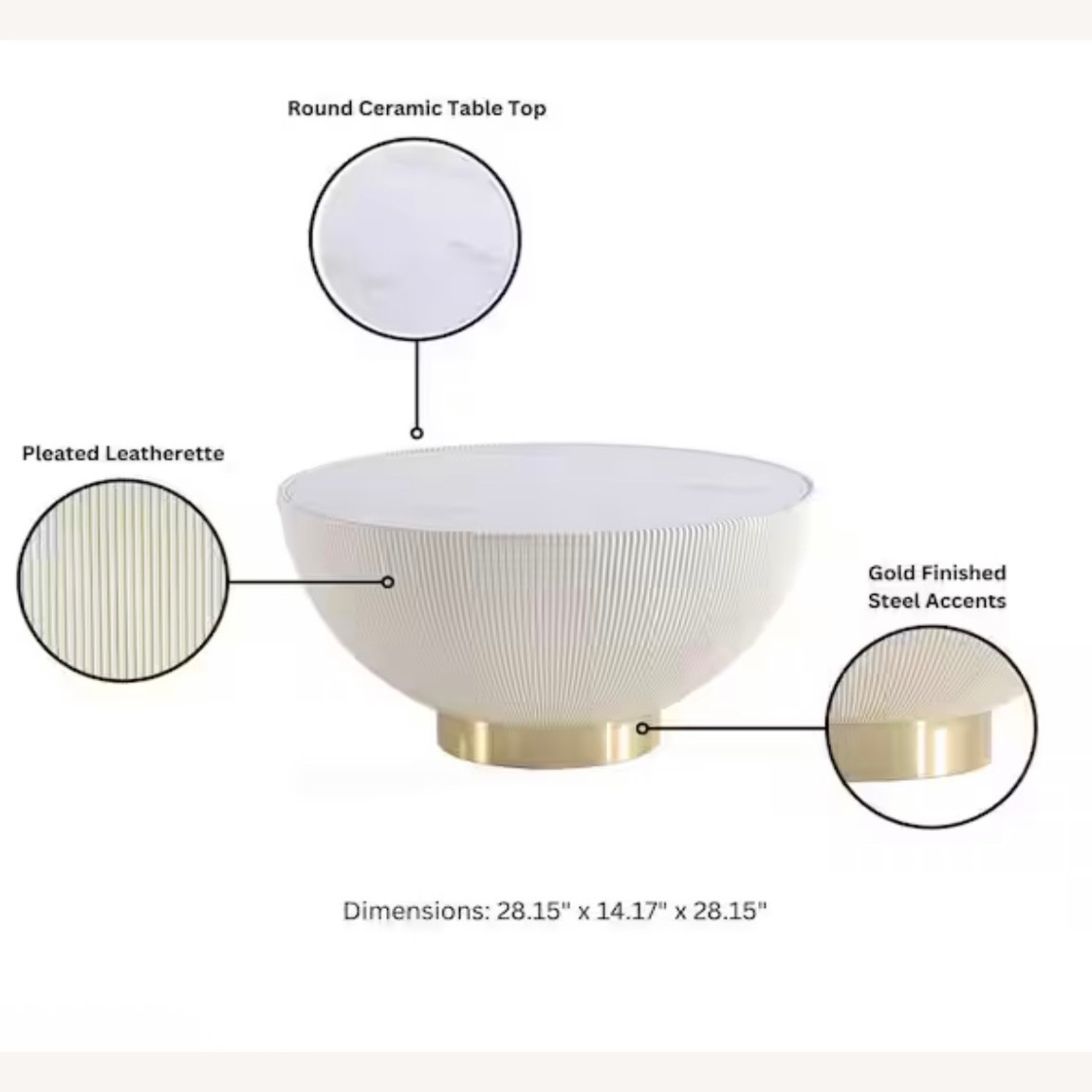 Home Depot White Coffee Table - image-3