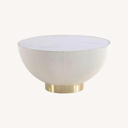 Used Home Depot White Coffee Table for sale on AptDeco