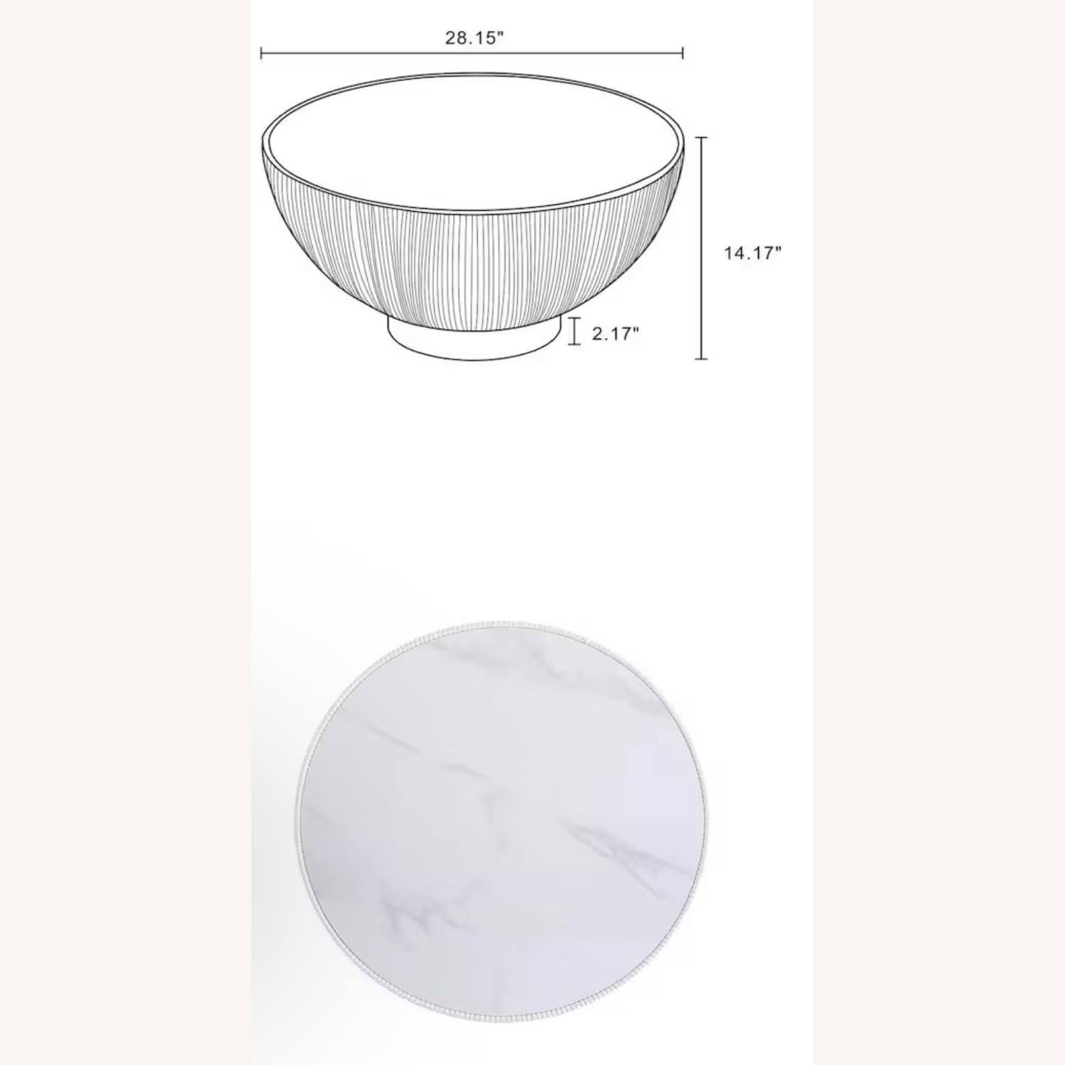 Home Depot White Coffee Table - image-2