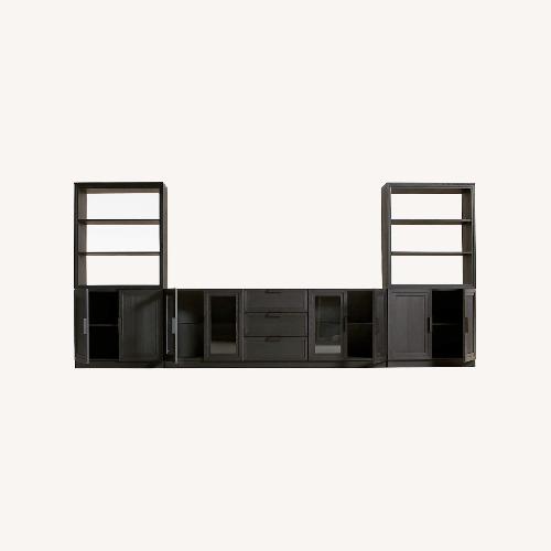 Used Crate & Barrel Calypso Black Wood Media Storage for sale on AptDeco