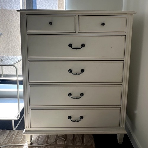 Used Ethan Allen White Wood Dresser for sale on AptDeco