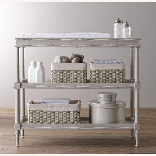 Used Restoration Hardware Airin Style Wood Changing Table  for sale on AptDeco