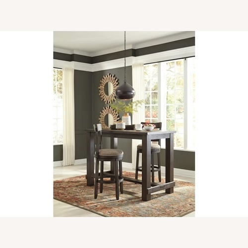 Used Ashley Furniture Drewing Dark Brown Wood Dining Sets for sale on AptDeco