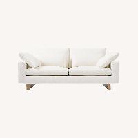 West Elm Harmony Light Gray Fabric 2 Piece Sectional
