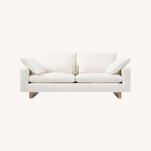 Used West Elm Harmony Light Gray Fabric 2 Piece Sectional for sale on AptDeco
