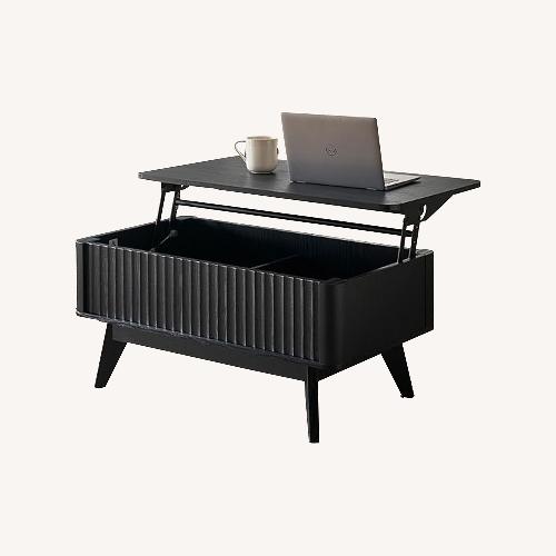 Used Amazon Black Lift Top Coffee Table  for sale on AptDeco