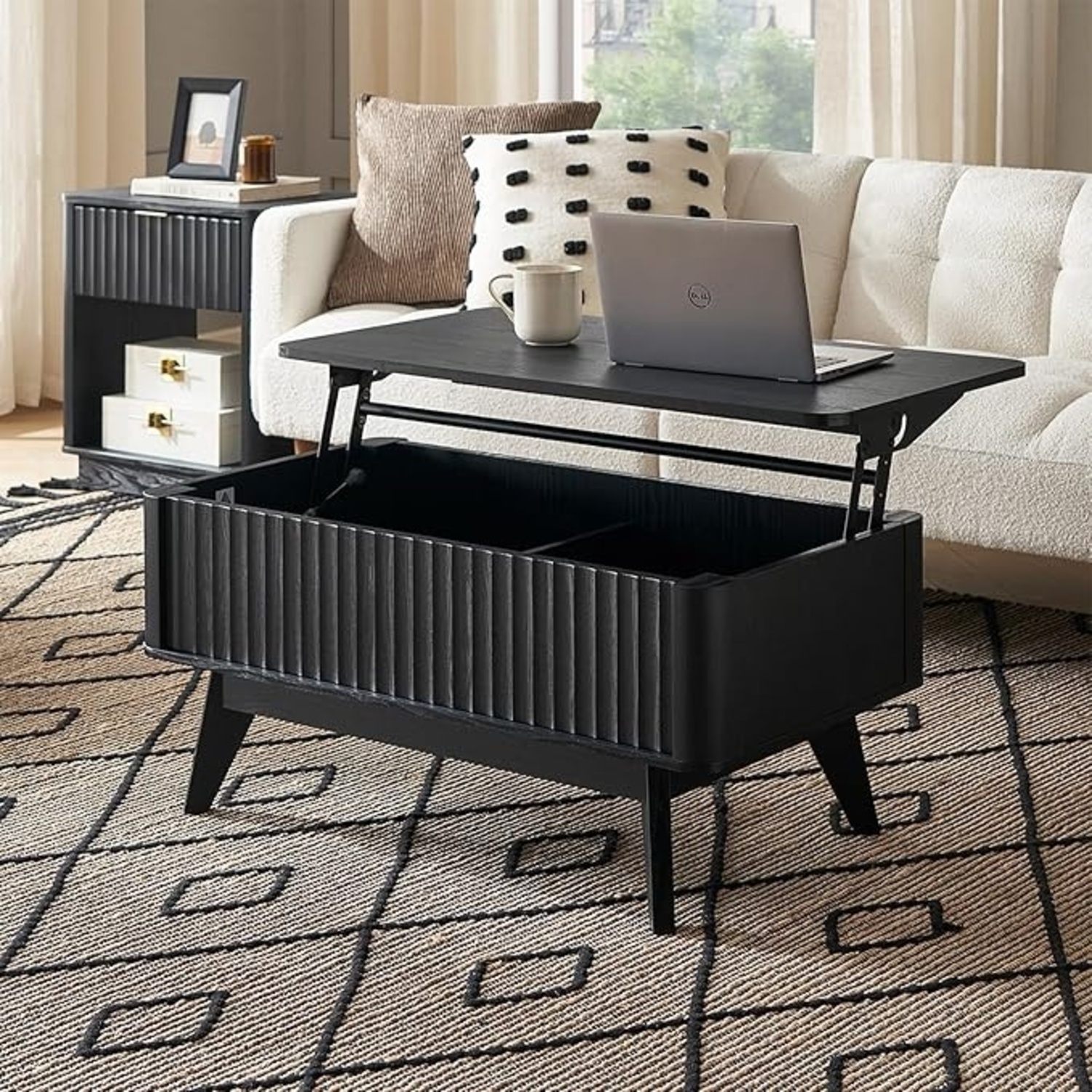 Amazon Black Lift Top Coffee Table  - image-15