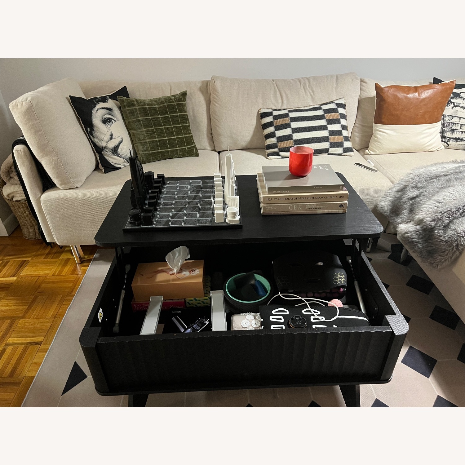 Amazon Black Lift Top Coffee Table  - image-6