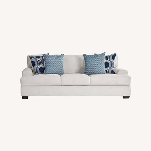Used Rooms To Go  White Fabric 3+ Piece Sectional for sale on AptDeco