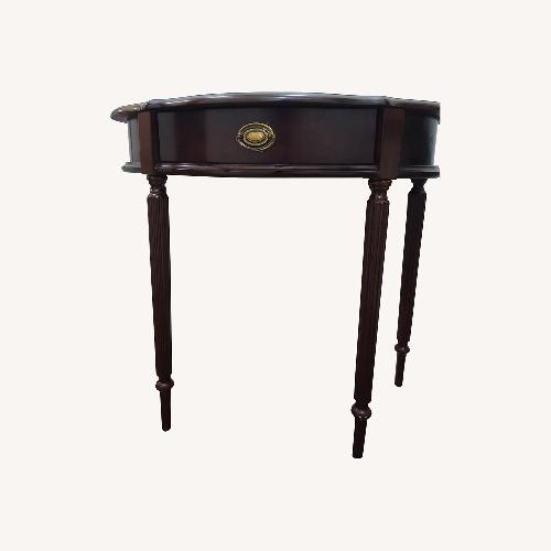 Used The Bombay Company Dark Brown Wood Side Table for sale on AptDeco