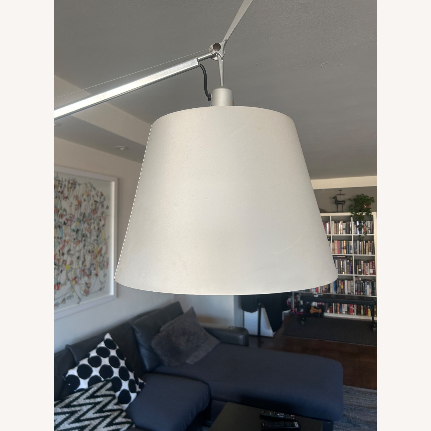 Artemide Tolomeo Silver Metal Floor Lamp - AptDeco