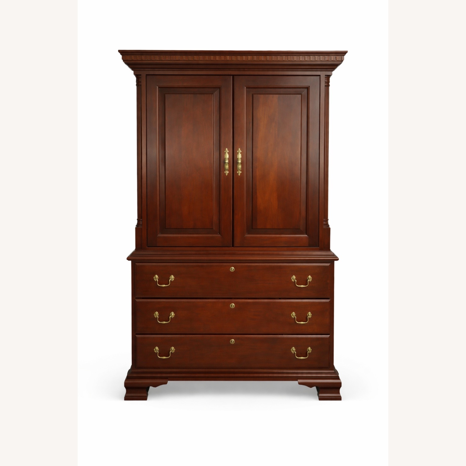 Statton Furniture Dark Brown Wood Dresser - image-6