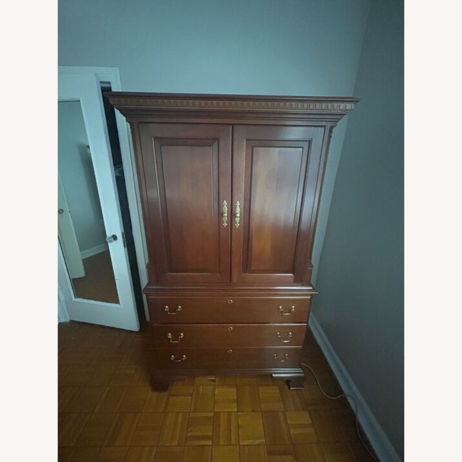 Statton Furniture Dark Brown Wood Dresser - image-1