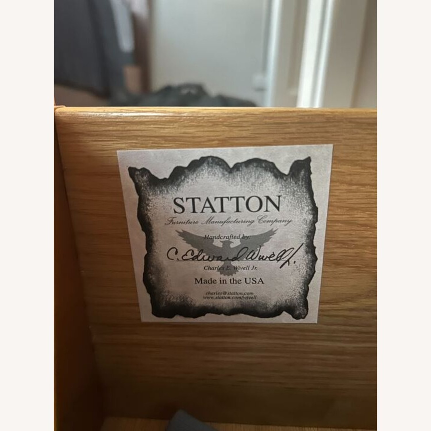 Statton Furniture Dark Brown Wood Dresser - image-5