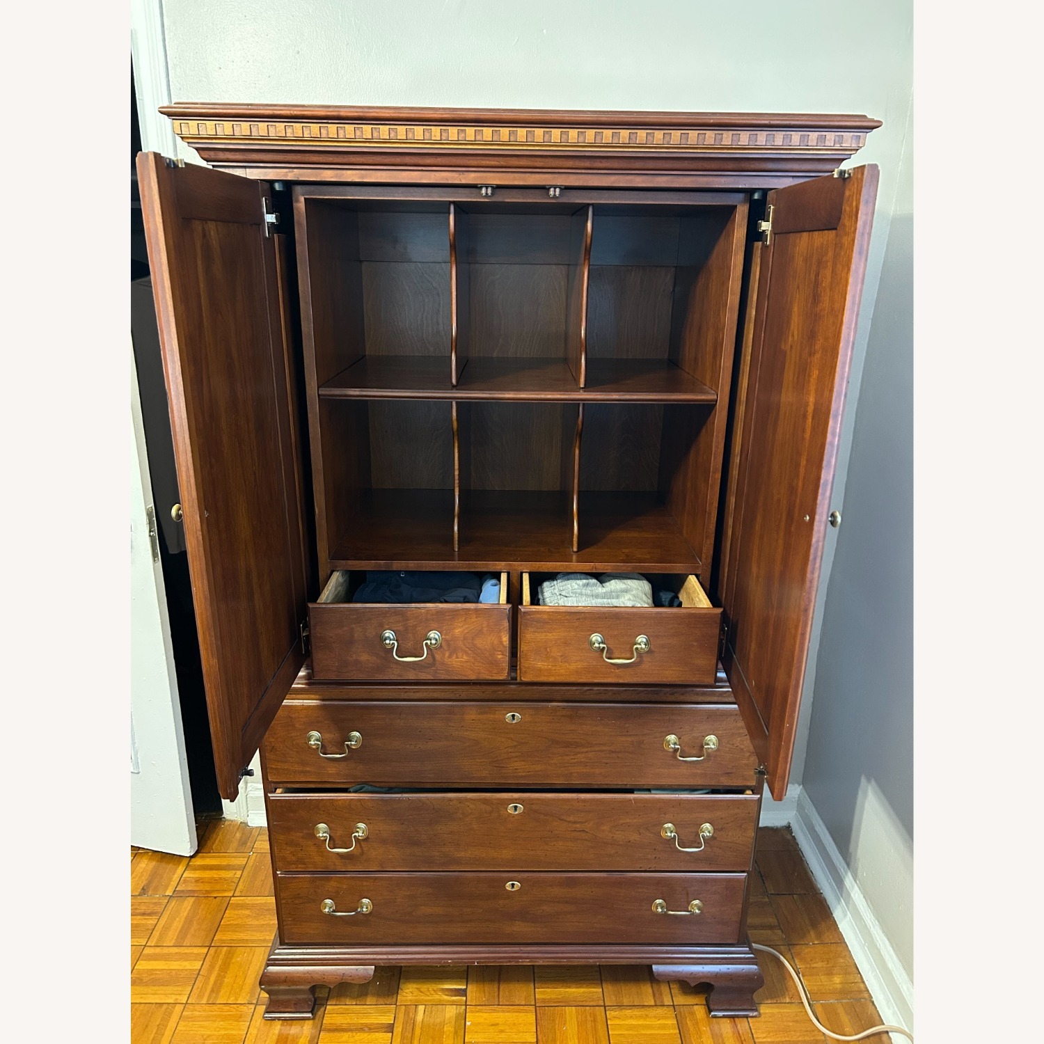 Statton Furniture Dark Brown Wood Dresser - image-8