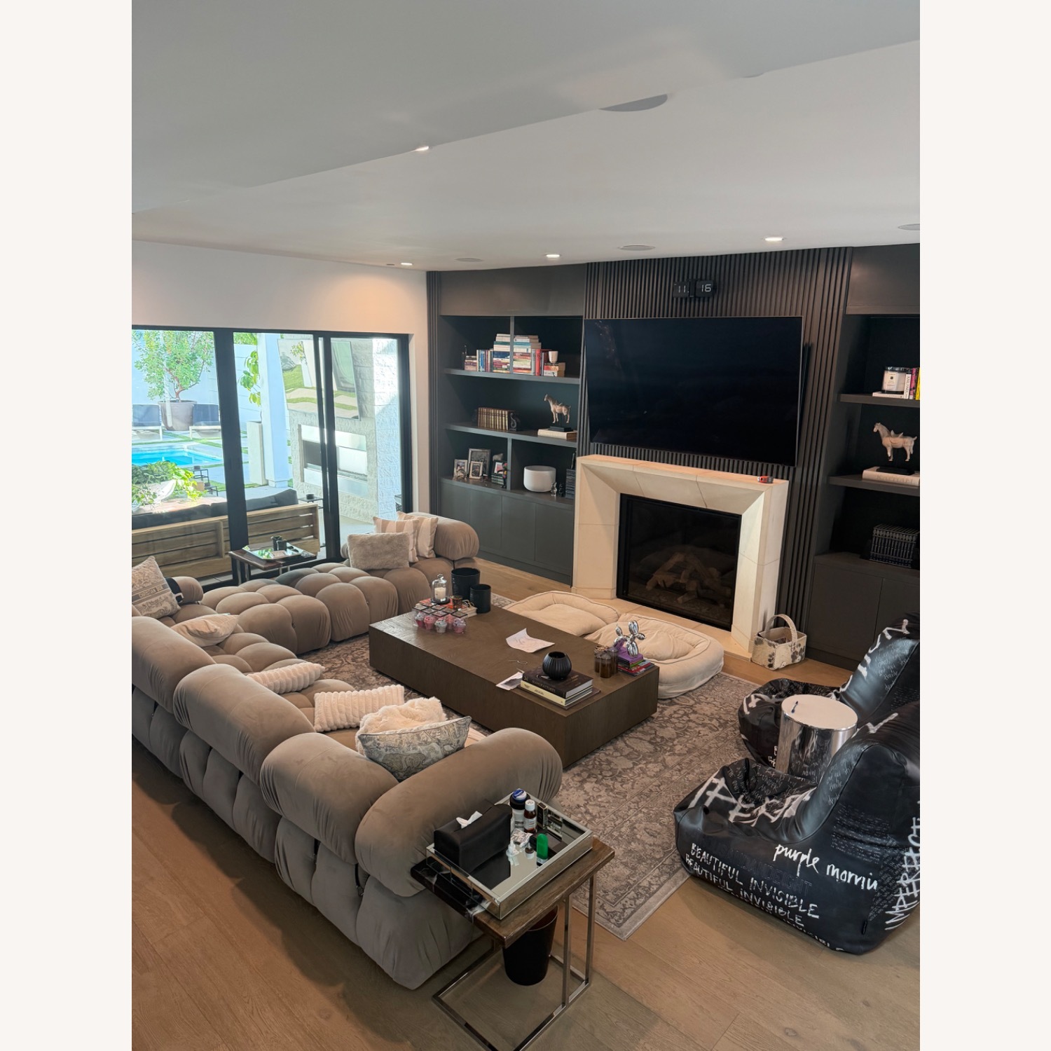 Natural Fabric 3+ Piece Sectional - image-5