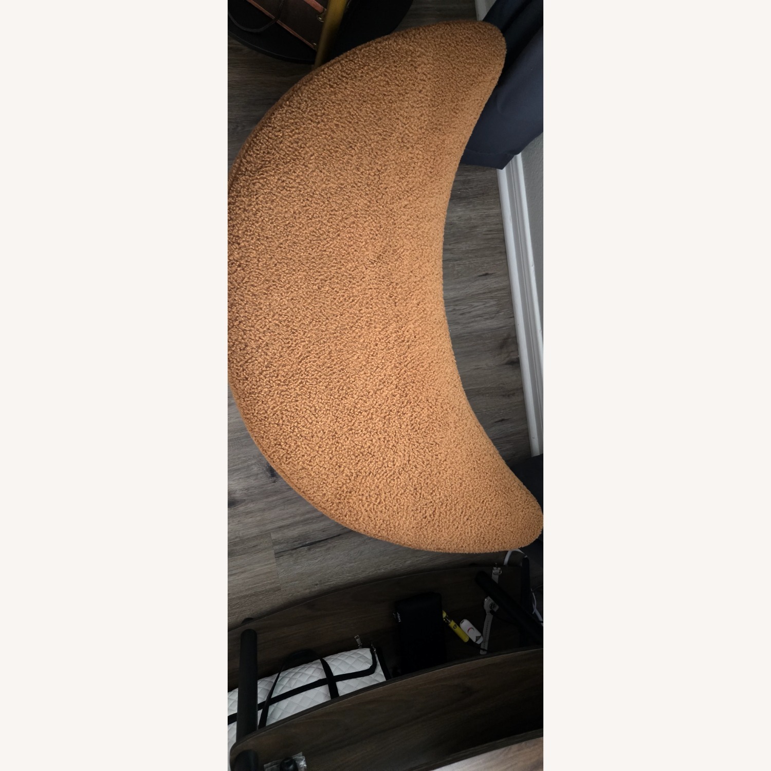 Hokku Designs Achorn Caramel Ottoman with storage - image-3