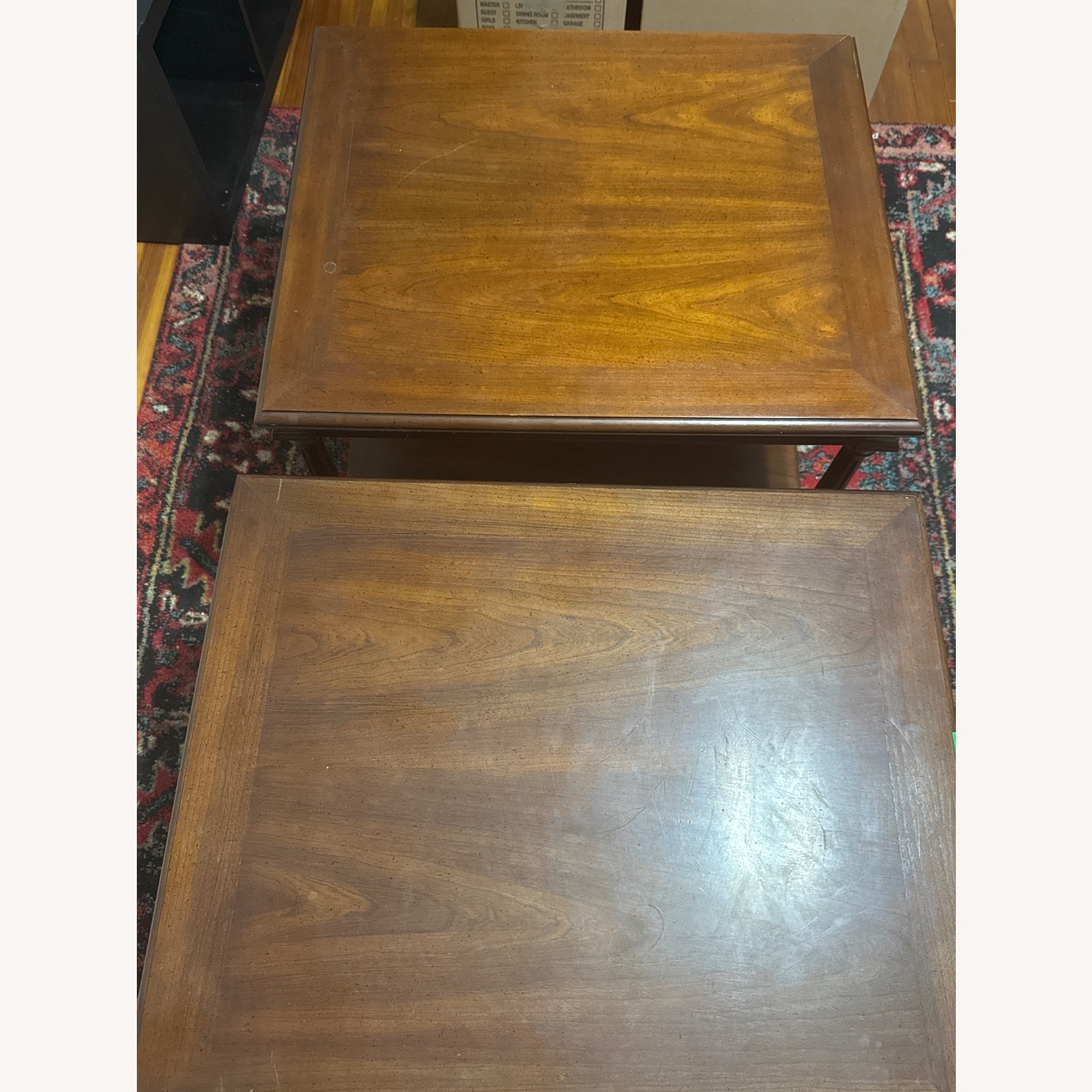 Colonial Revival Wood End Table Set - image-2