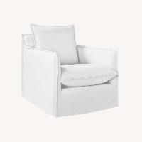 ABC Carpet and Home White Fabric Armchair