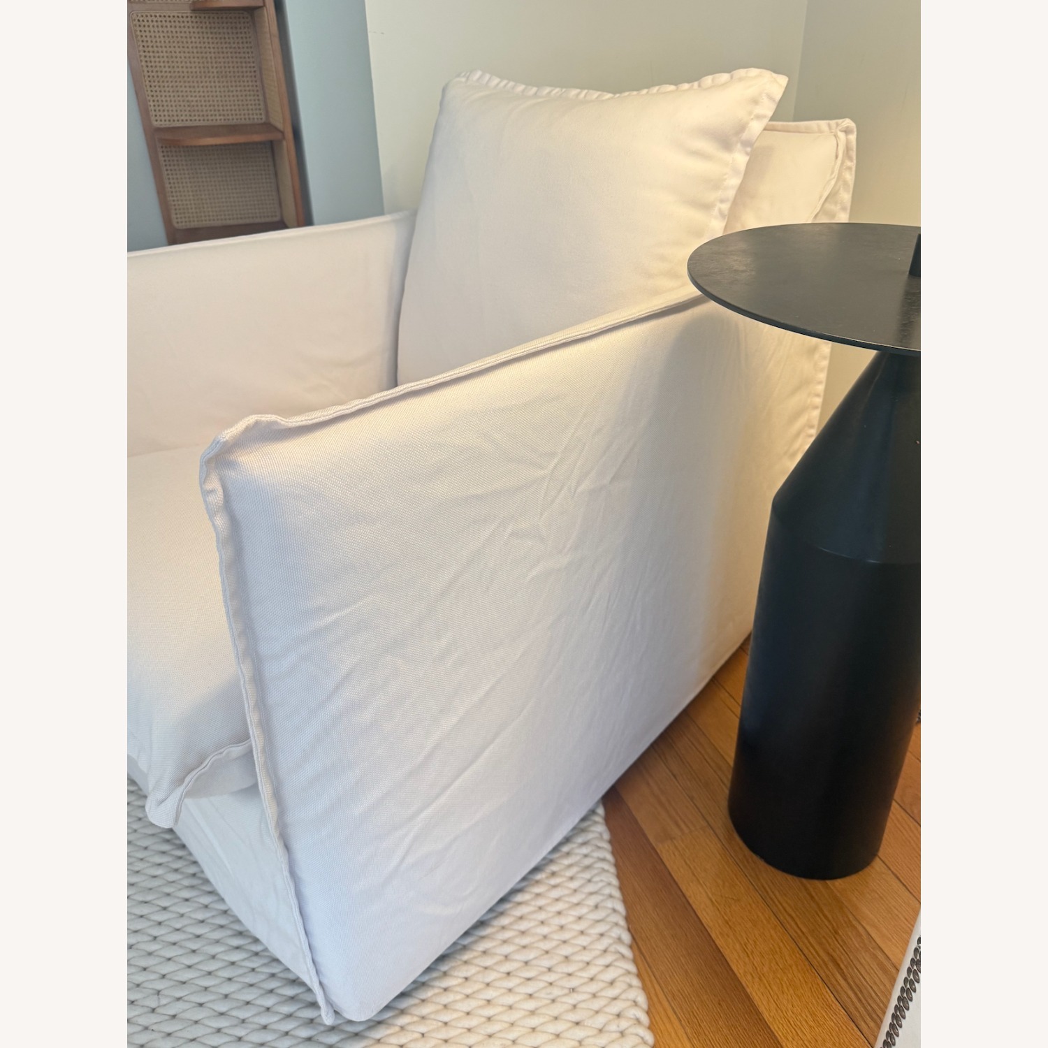 ABC Carpet and Home White Fabric Armchair - image-7