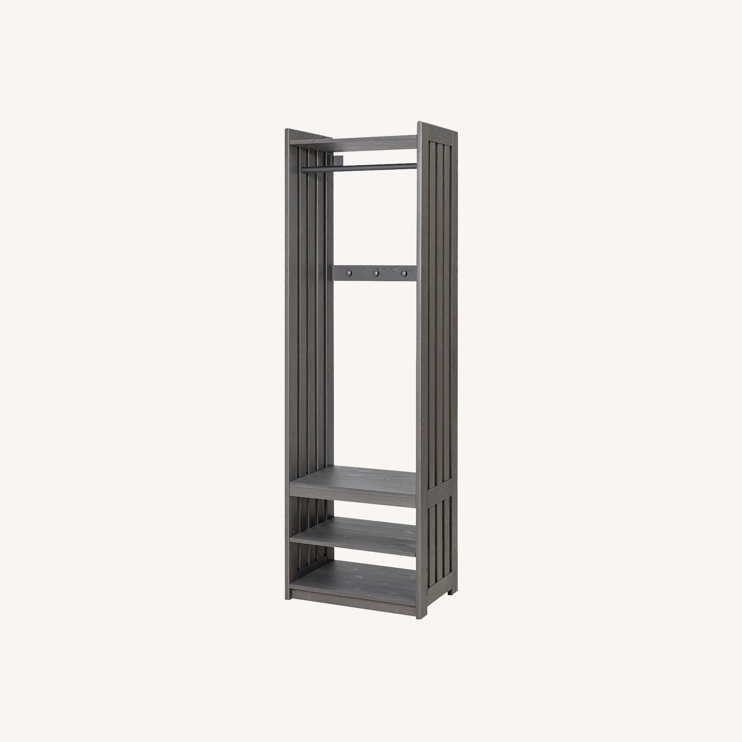 IKEA Dark Gray Wood Coat Rack - image-0