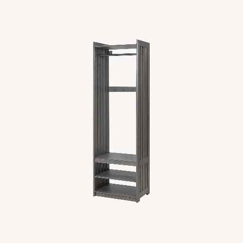 Used IKEA Dark Gray Wood Coat Rack for sale on AptDeco