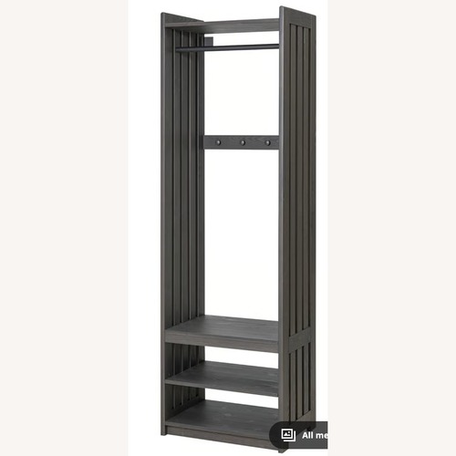 Used IKEA Dark Gray Wood Coat Rack for sale on AptDeco
