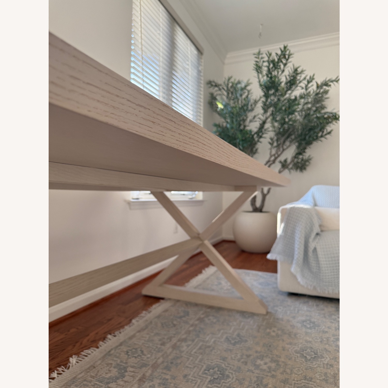 Serena & Lily Hayes White Wood Dining Table - image-8