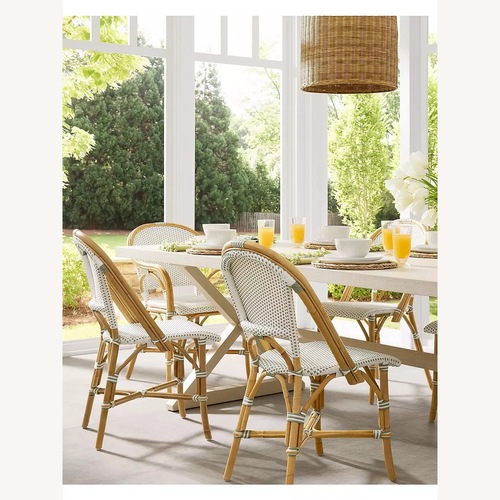 Used Serena & Lily Hayes White Wood Dining Table for sale on AptDeco