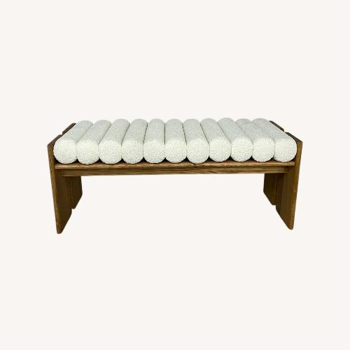 Used Denver Modern Jasper Bench in White Oak for sale on AptDeco