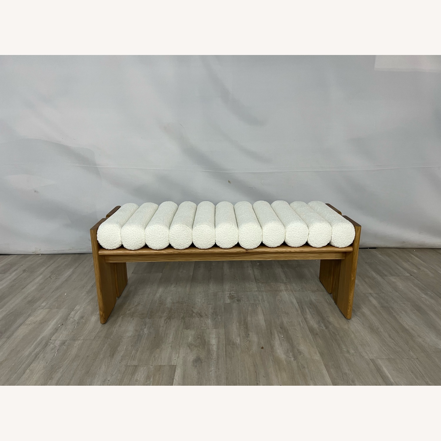 Denver Modern Jasper Bench in White Oak - image-1