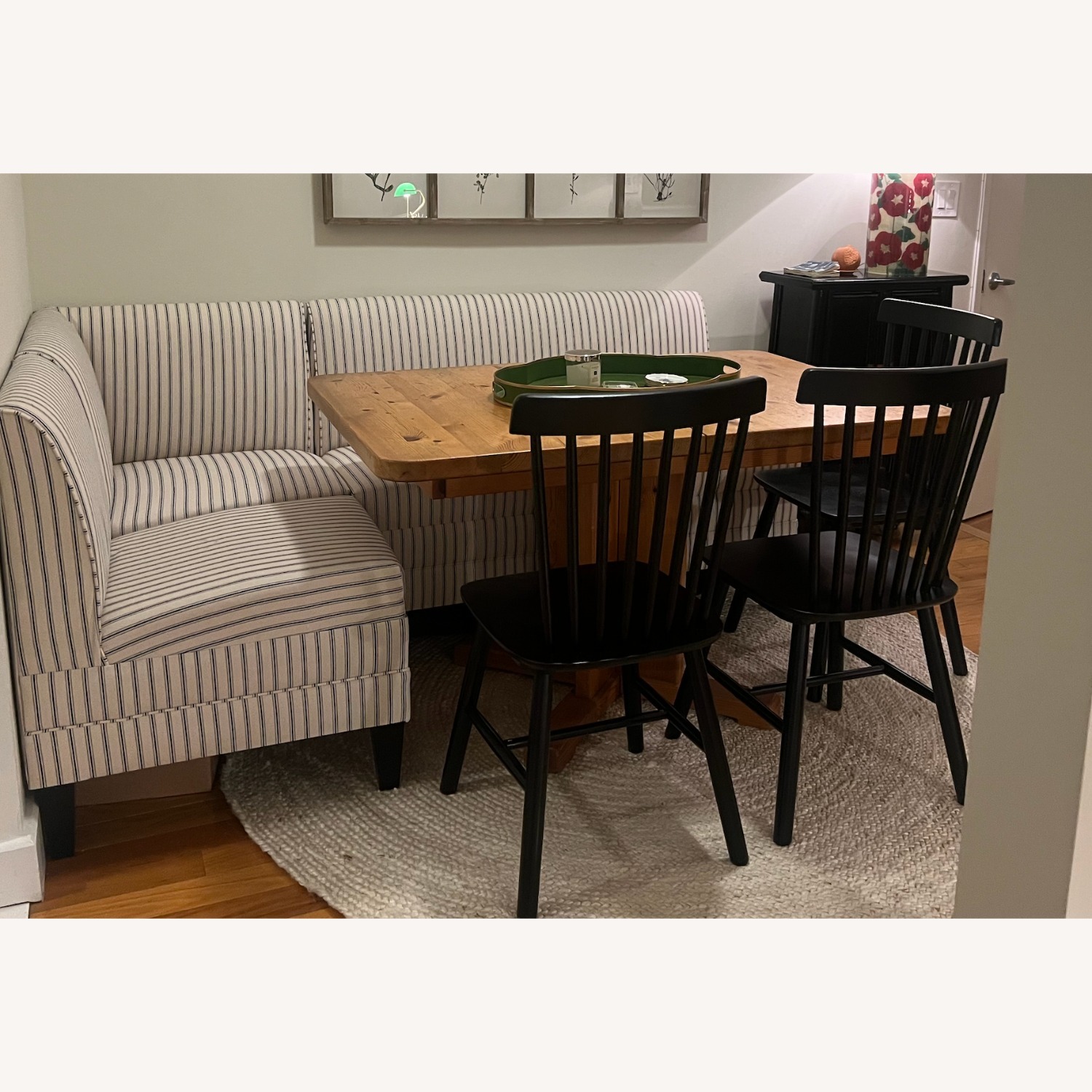 Vintage/Antique Natural Wood Dining Table - image-4