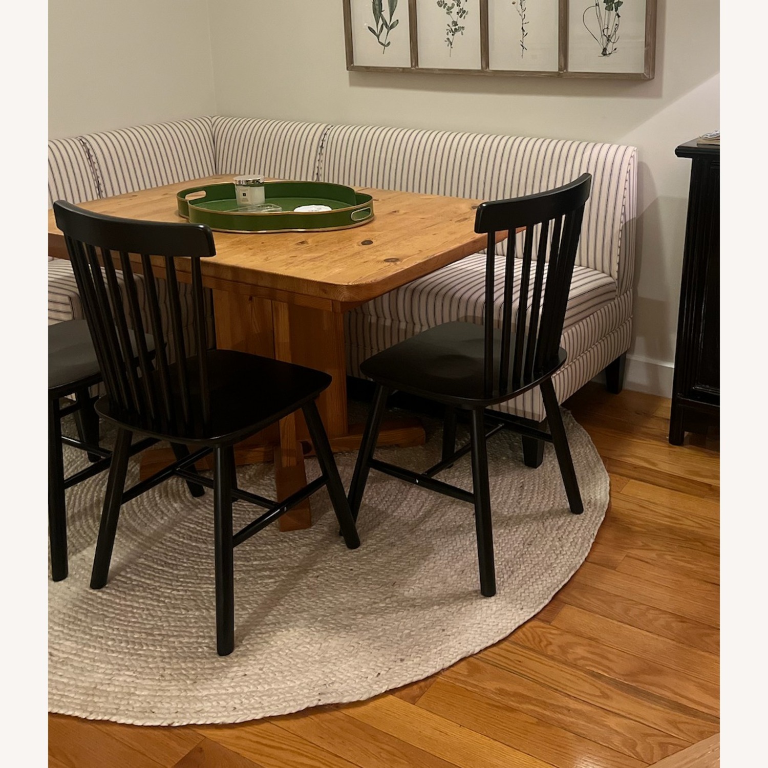 Vintage/Antique Natural Wood Dining Table - image-3